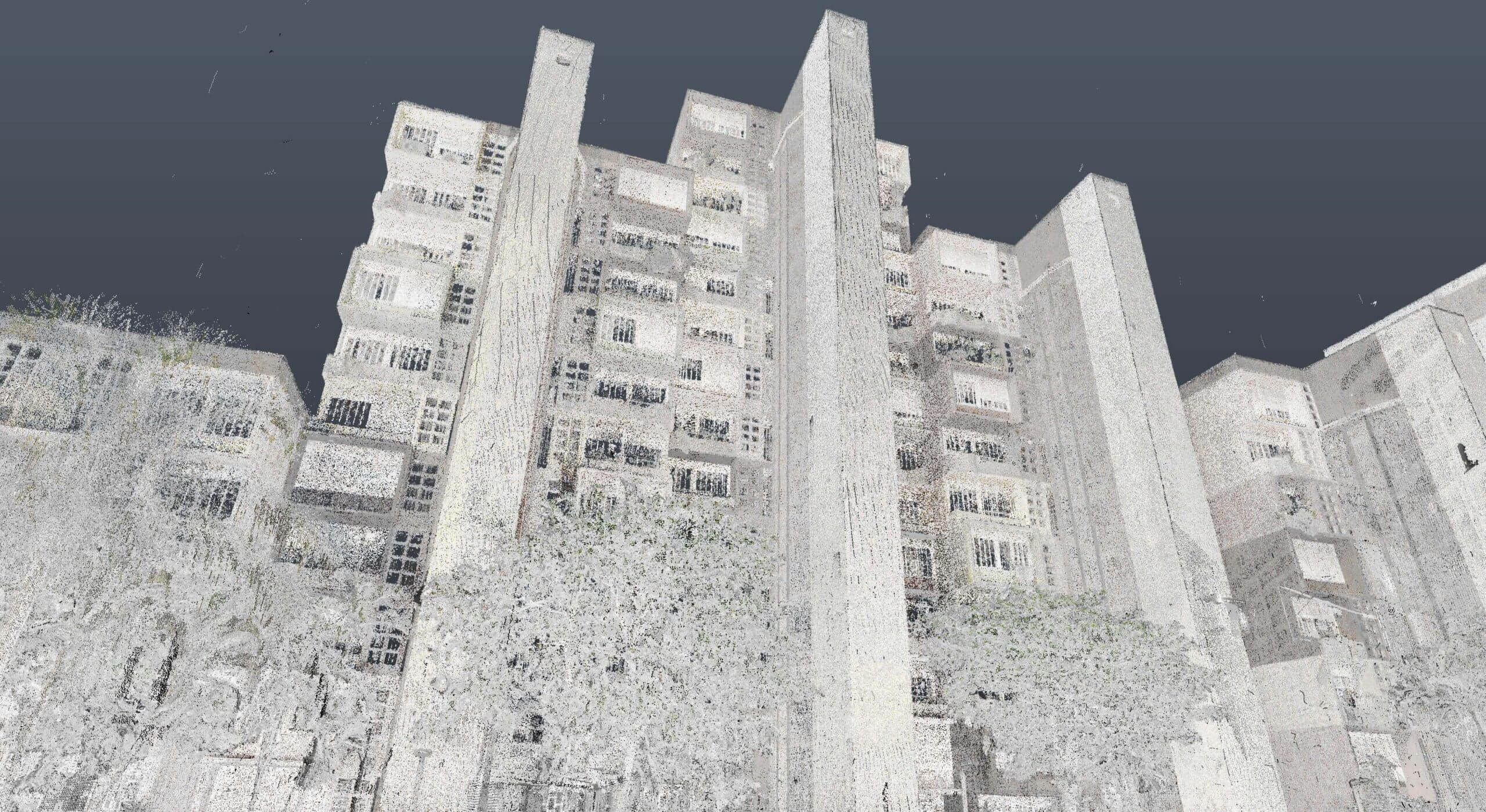 nuage de points bâtiment par scan 3D